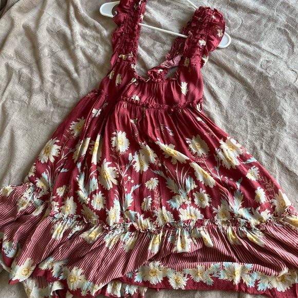 Free People Bali Wild Daisy Slip/ Renaissance Red Combo - Picture 5 of 7